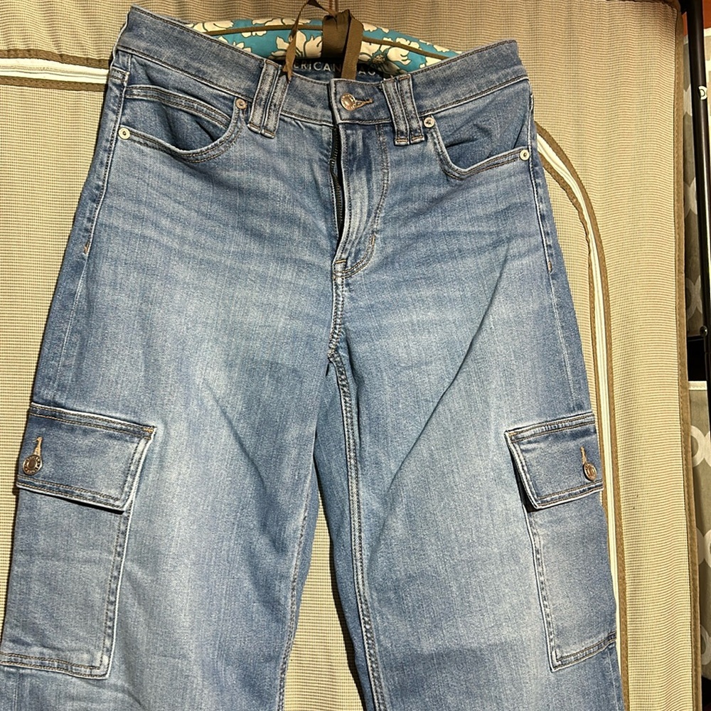 New American Eagle DREAMY DRAPE BAGGE WIDE LEG Stretch 🩵